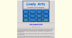 Desktop Screenshot of lively-arts.com